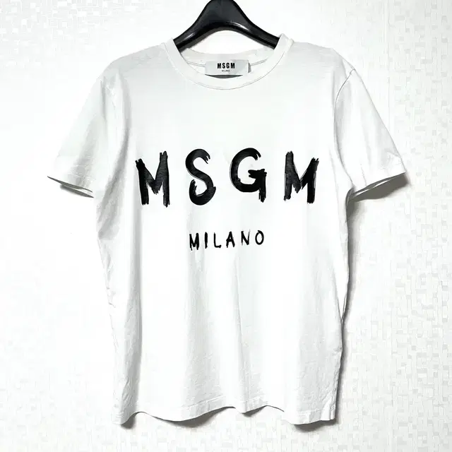 [S,90](정품)MSGM 밀라노 여성 반팔티 화이트