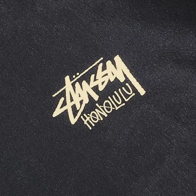 [XL] STUSSY 스투시 호놀룰루 빅로고 헤비 스웻 블랙