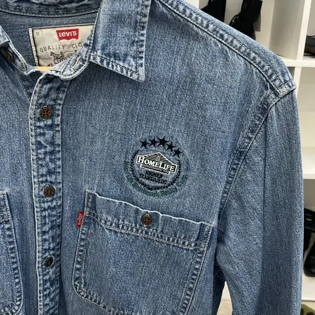 (S) 90s Levi's 리바이스 데님 셔츠