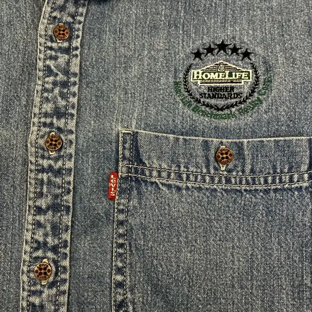 (S) 90s Levi's 리바이스 데님 셔츠