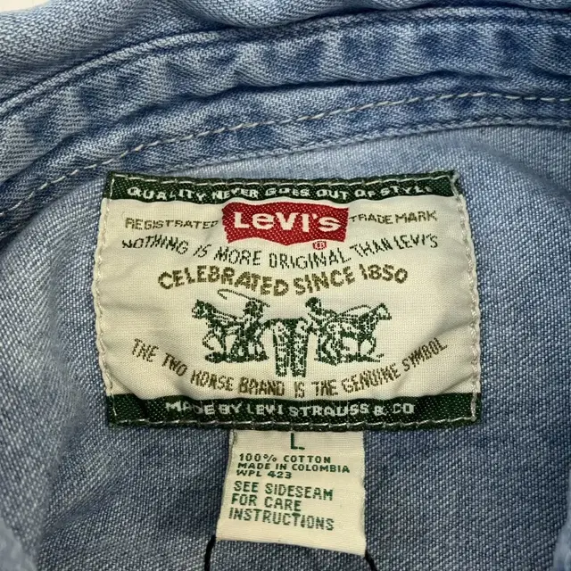 (L) Levi's 리바이스 데님 셔츠