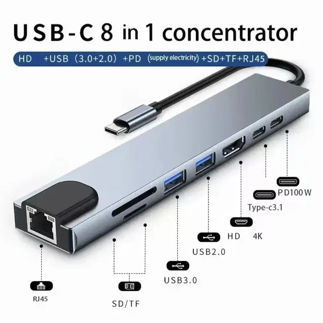 usb멀티허브c타입 hdm 미개봉 새거