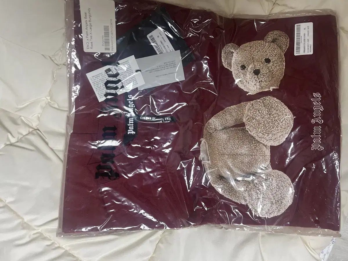 Palm Angels X End Burgundy Teddy Bear Vahn