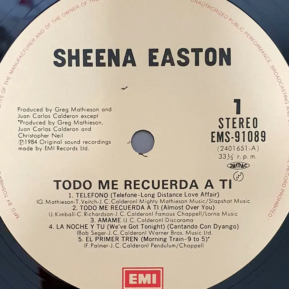 LP ㅡ Sheena Easton 수입음반