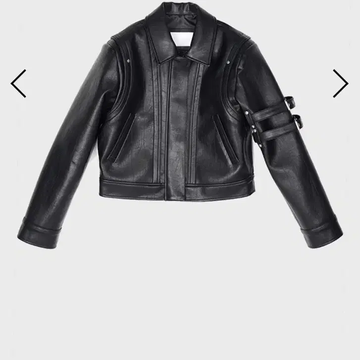 dared 데어드 SLEEVE 2BELTED LEATHER JACKET