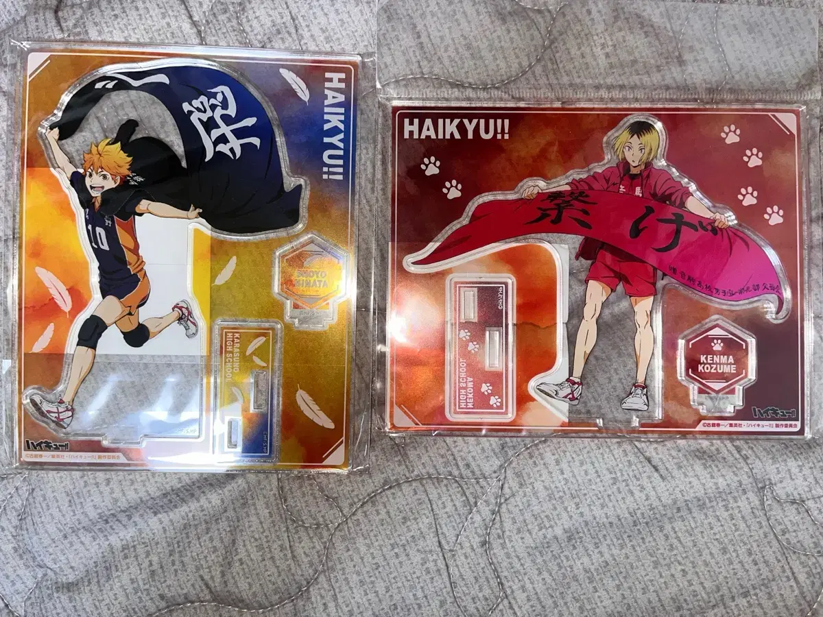 Haikyuu banners acrylic Hinata, Kenma (bulk)