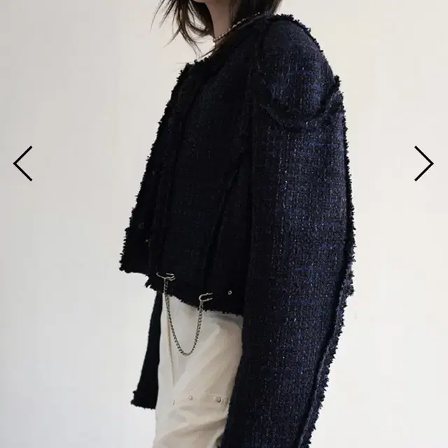 dared 데어드 ROUGH TRIMMING TWEED JACKET