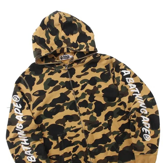 Bape 베이프 황계 카모 후드집업