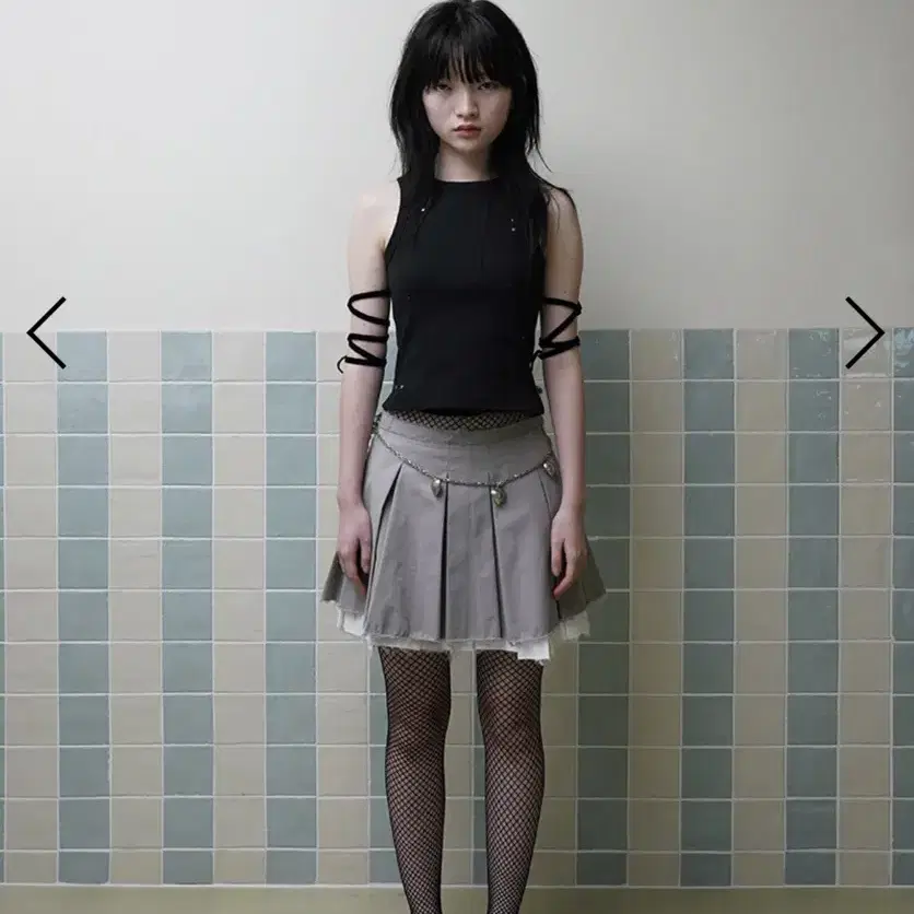 dared 데어드 IRREGULAR CUT OFF SKIRT-M