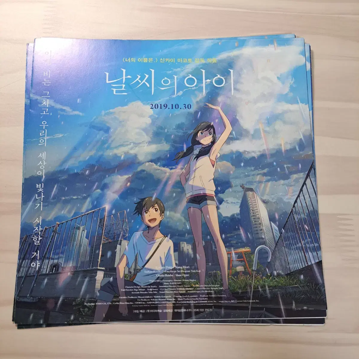 Shinkai Makoto Weather Eye L-Shaped File Pamphlet poster bulk WTS!