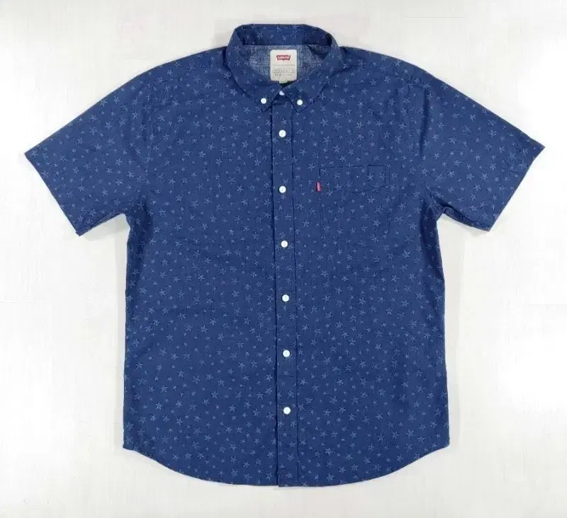 Levi's Star Pattern Short Sleeve Shirt L