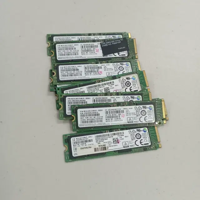 10개 삼성 ssd nvme 512g 중고 랜덤 pm981 961