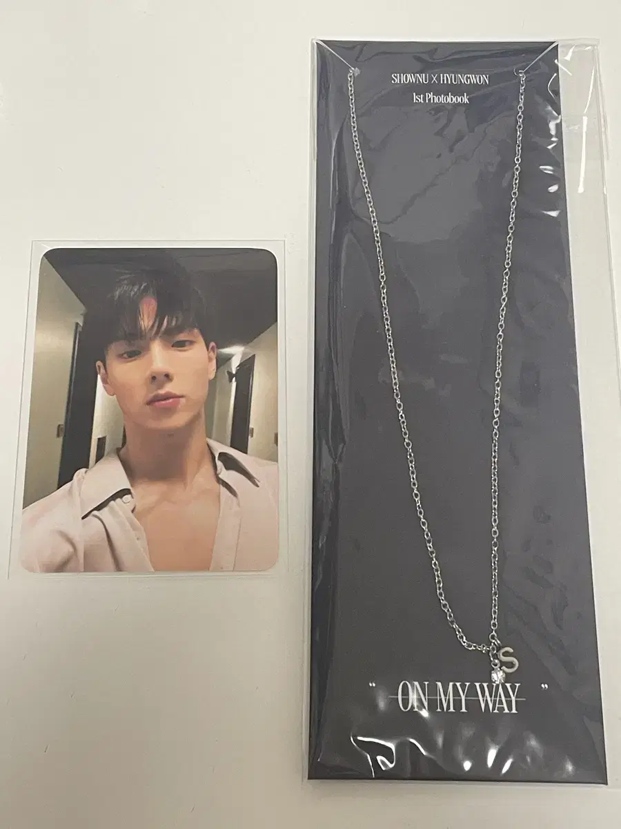 monsta x shownu hyungwon on my way md necklace wts