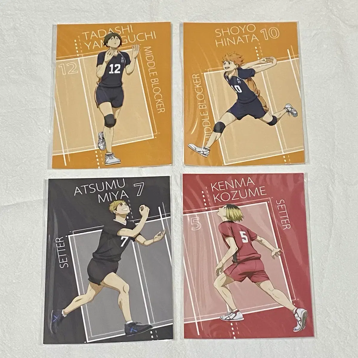 Haikyuu Loft pop up pre-order benefit Post kard Postcard (Yamaguchi hinata Atsumu Kenma)