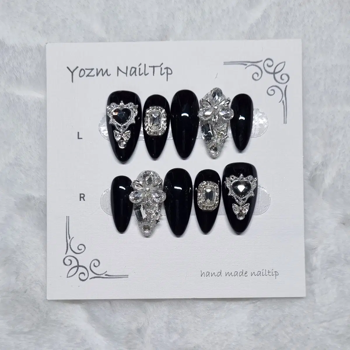 Yozm NailTip 블랙퀸풀파츠