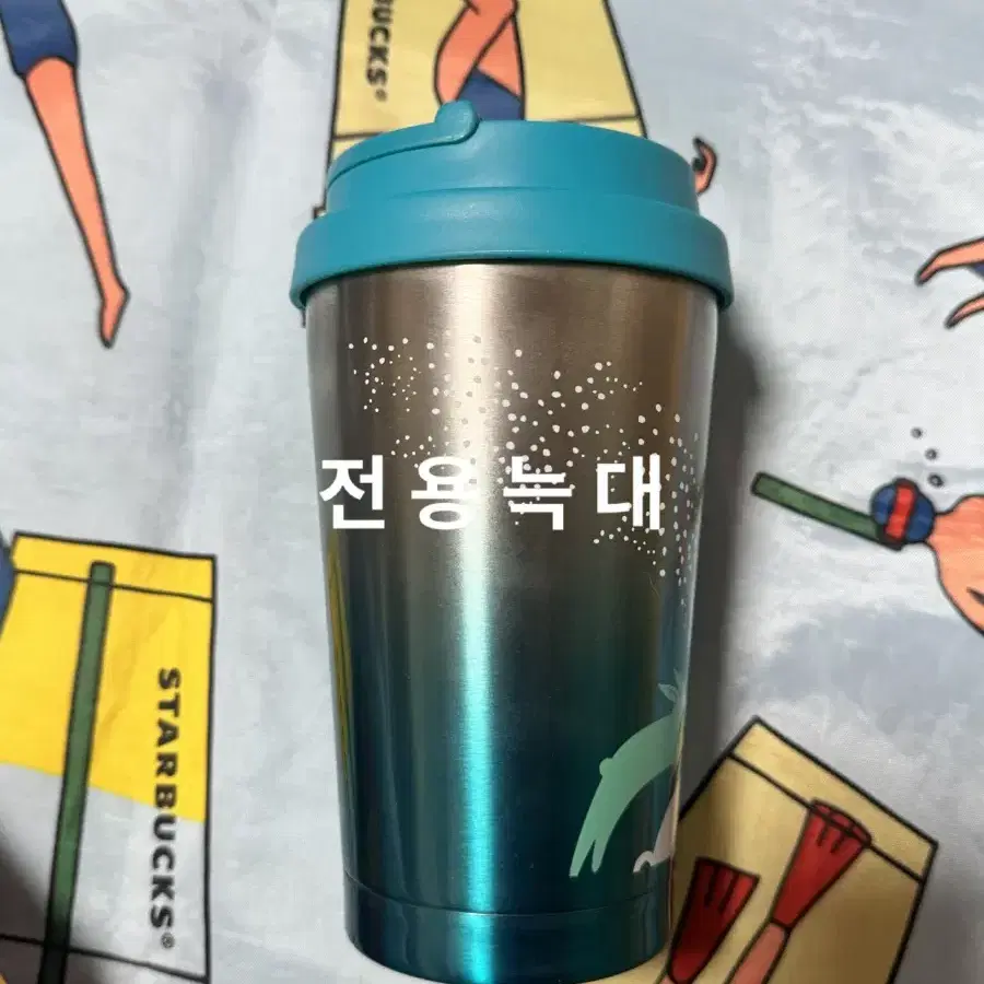 스타벅스 2013 태국 중추절 토끼 블루 엘마 텀블러 355ml