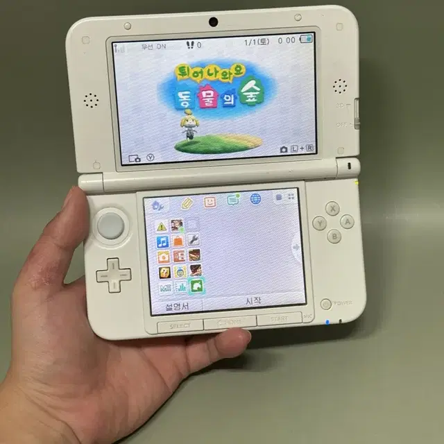 닌텐도 3DSXL 튀동숲 에디션 (국내정발 , 작동이상 무!)