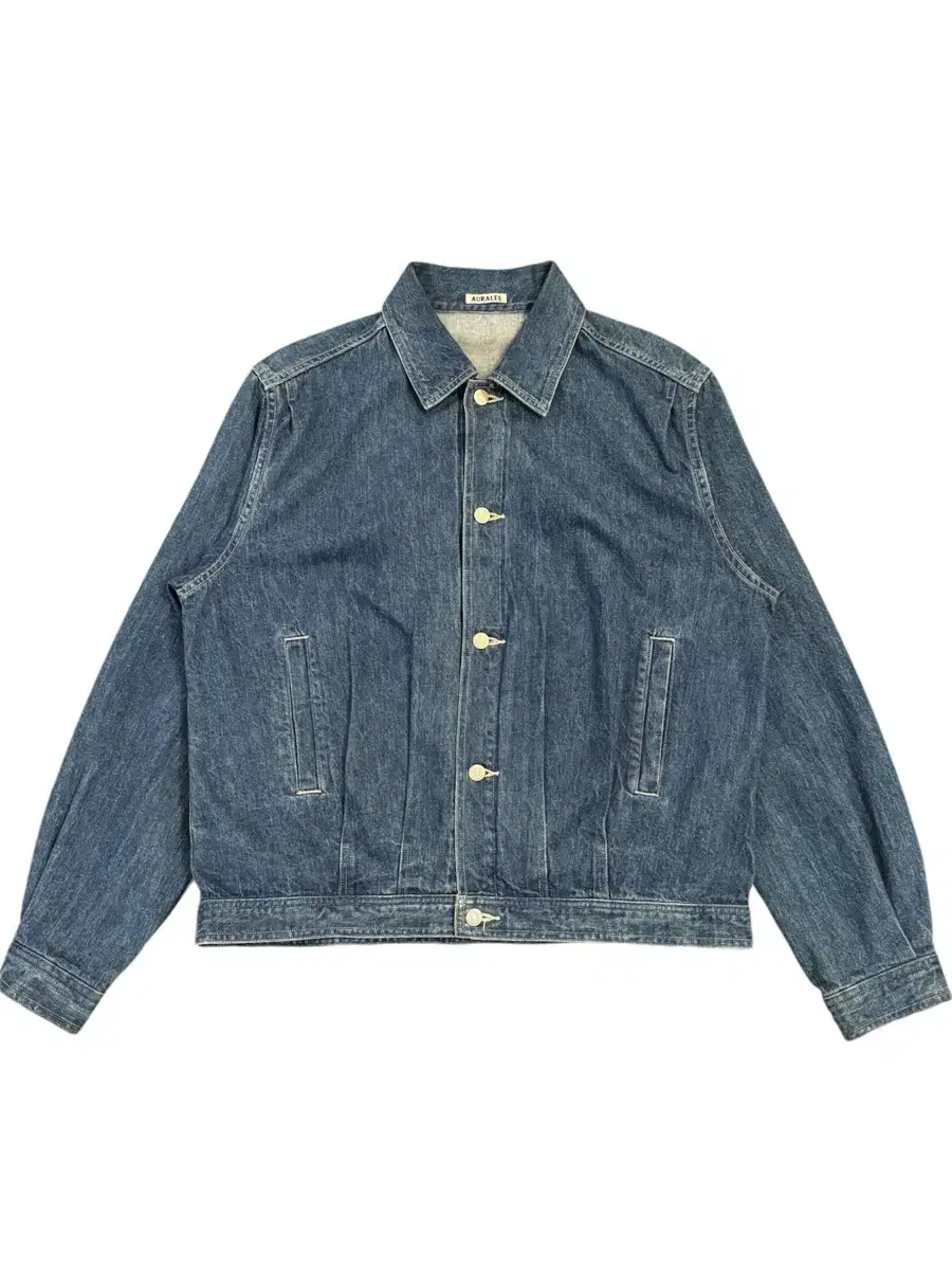 [5] Orari Selvedge Faded Denim Jacket