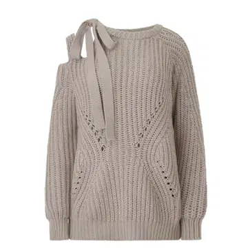 나체 Nache slit tie knit oatmeal 니트 오트밀색 | 브랜드 중고거래