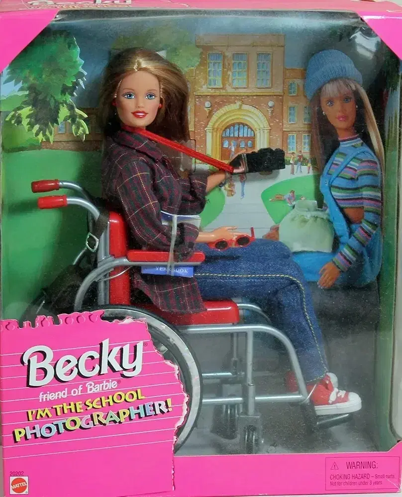 MATTEL's bobby school photographer's new BECKY friend in a wheelchair