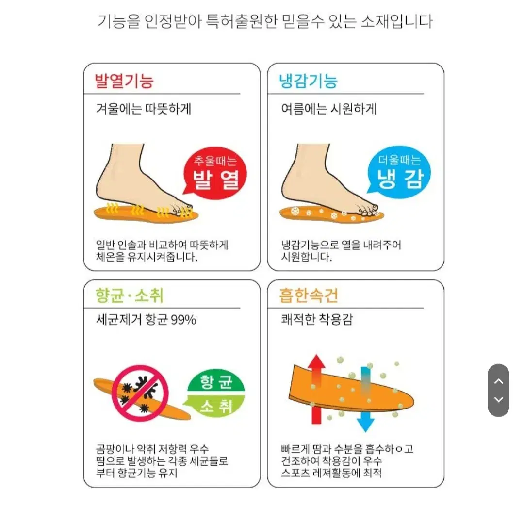 [미개봉] 실리콘 라텍스 키높이 깔창, 골프경기력 향상