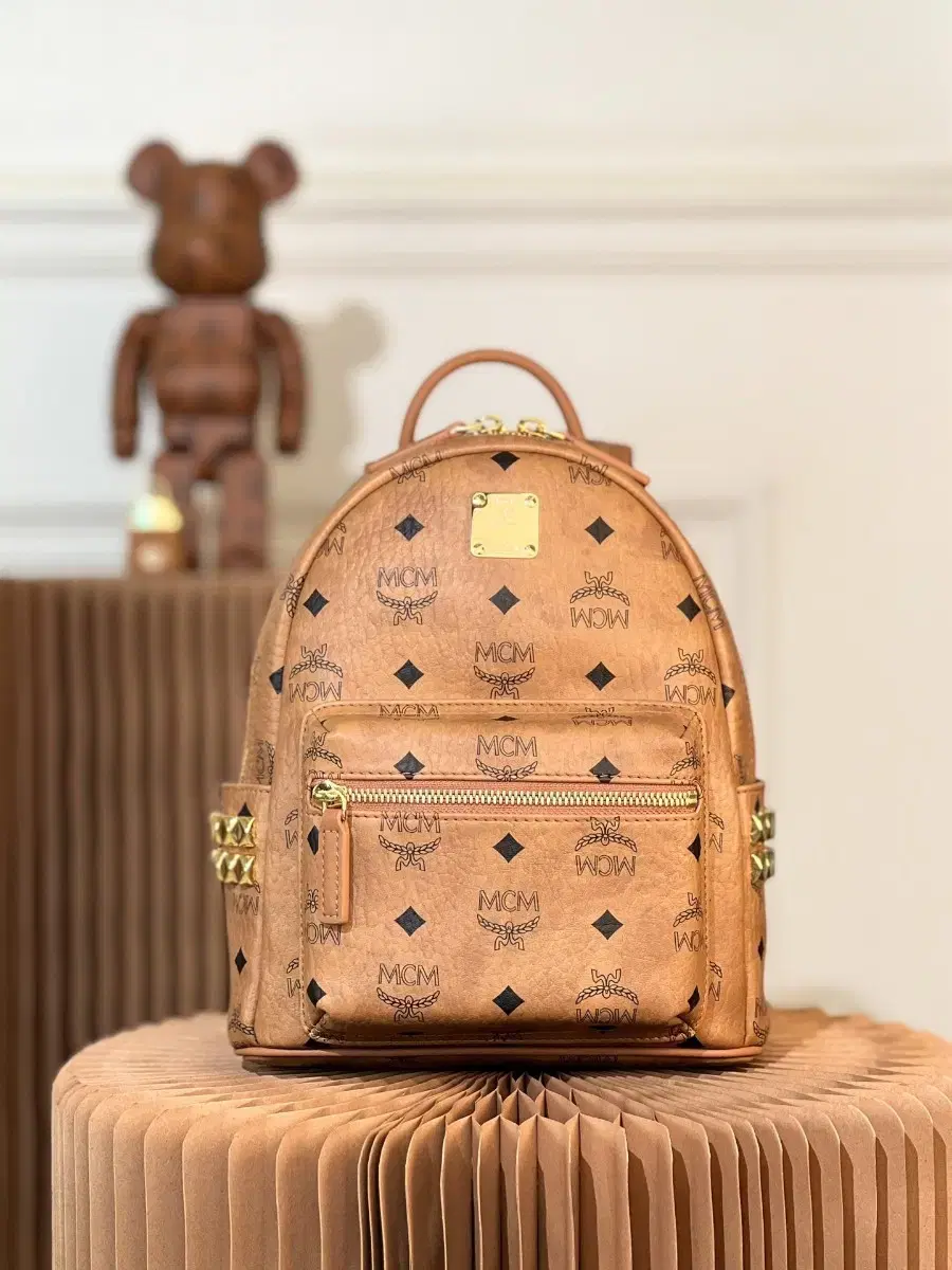 MCM Classic Studded Backpack