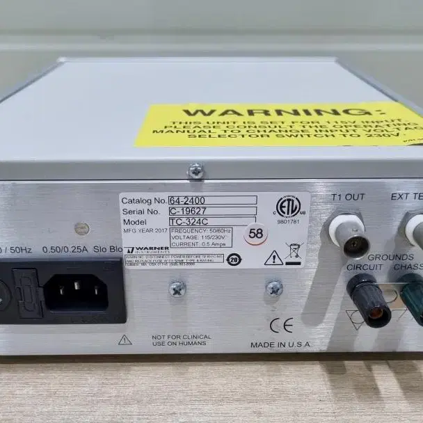 WARNER TC-324C 자동온도조절기