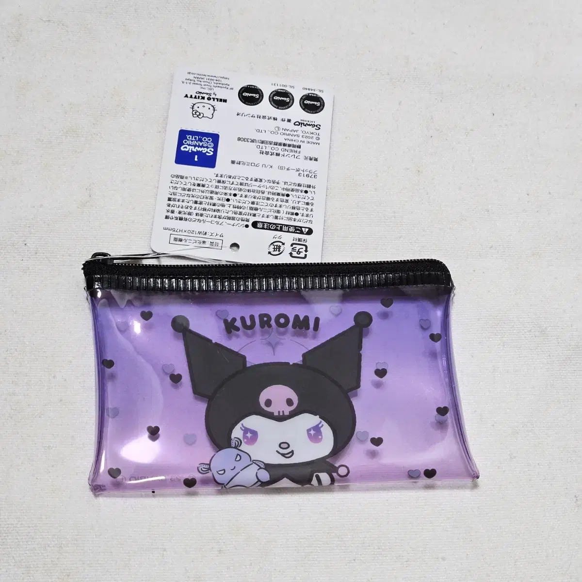 San Rio Kuromi PVC coin purse kard pouch