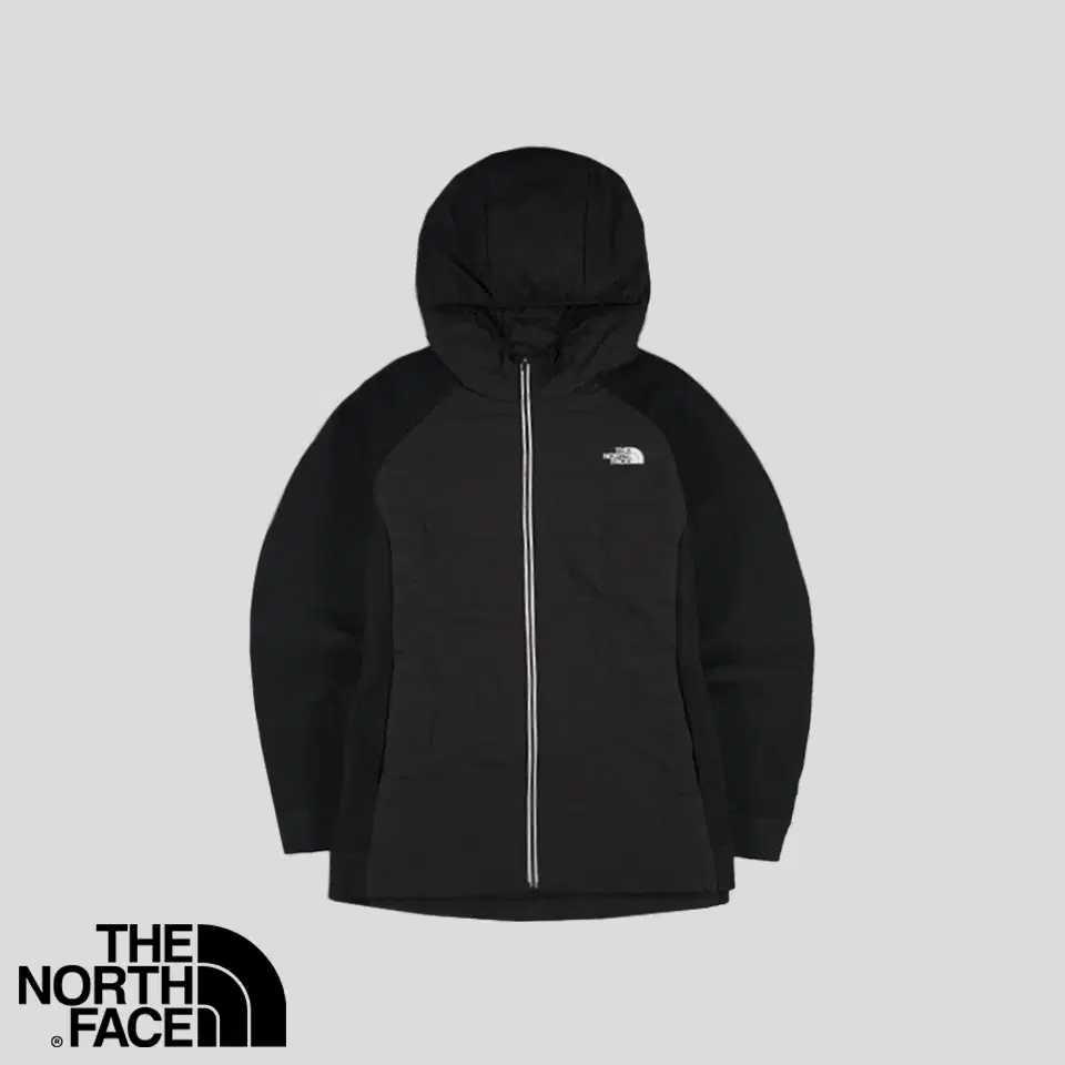 The North Face Black Reflective Scotch Logo Knitted Heatline Hybrid Paddie