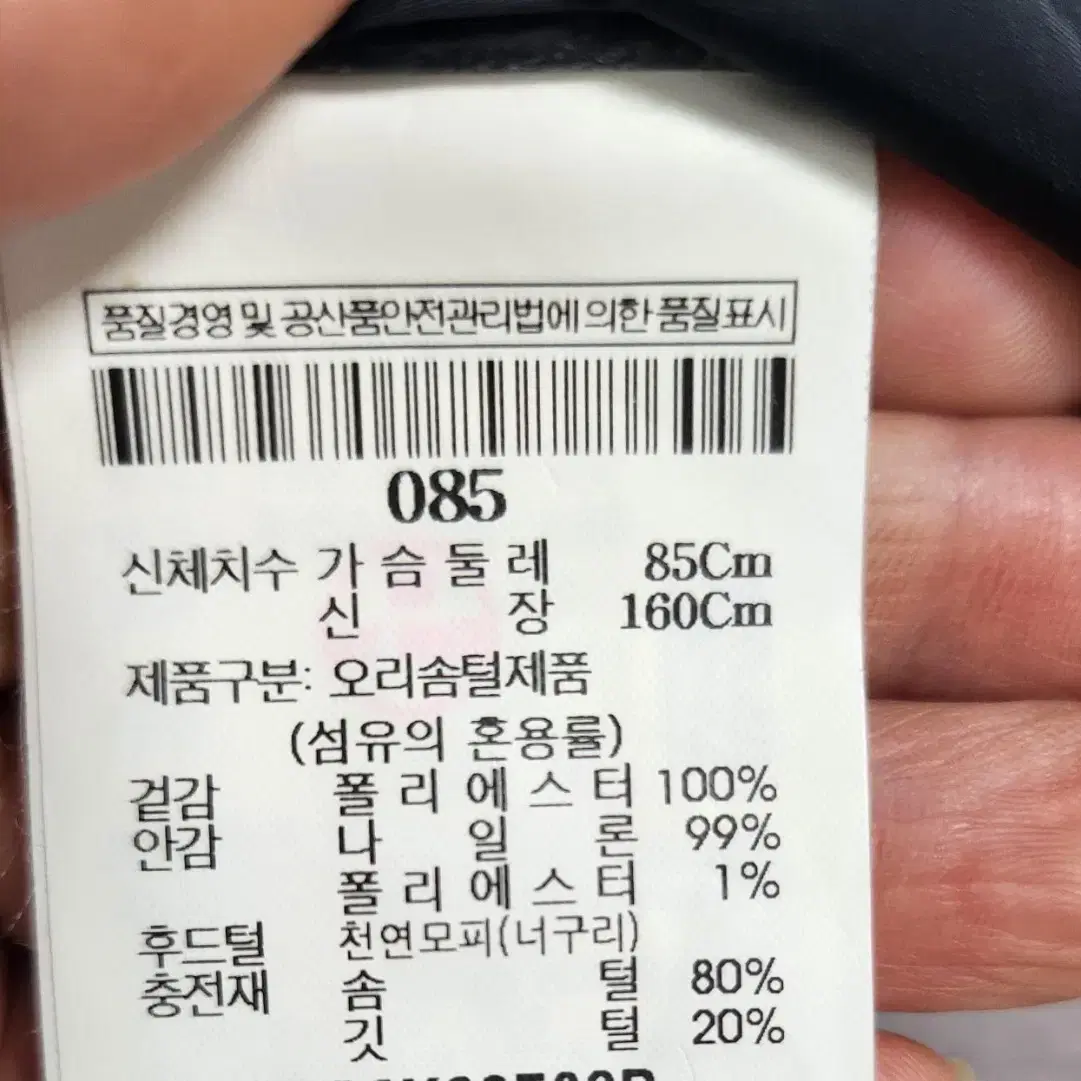 빈폴 덕다운 85