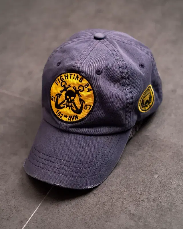 90's Polo USRL Patch Ball Cap (Navy)