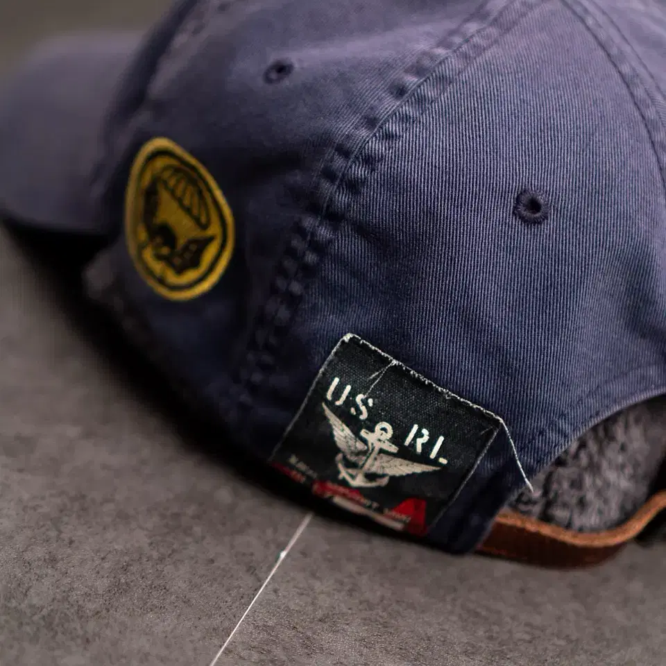 90's Polo USRL Patch Ball Cap (Navy)