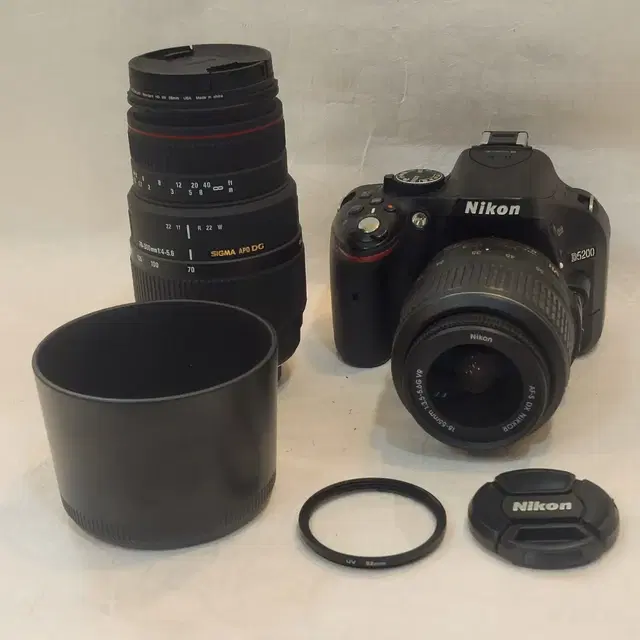 [중고]니콘 정품 d5200 18-55+시그마70-300mm1:4-5.6