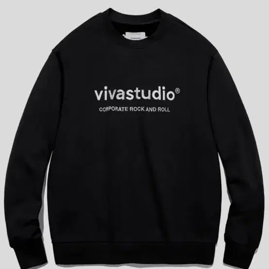 비바스튜디오  ORIGINAL LOGO CREWNECK JA [BLACK