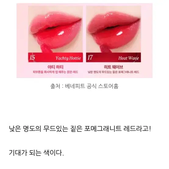 베네피트 듀이틴트 2ml x3 히트웨이브 석류립