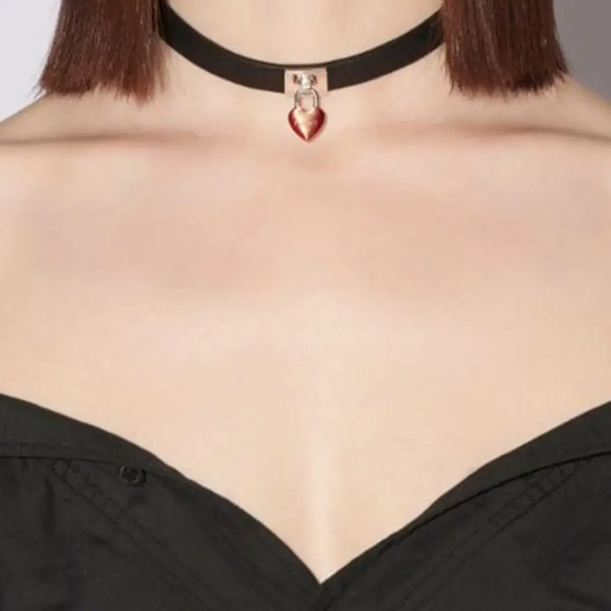 AMBUSH 앰부쉬 LEATHER CHOKER / RED