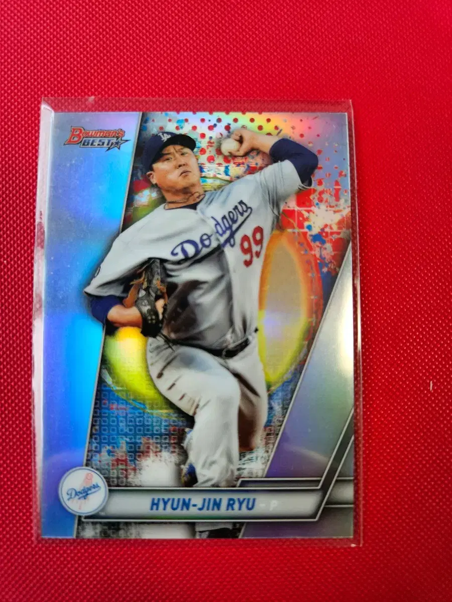 류현진 2019 Bowman Best 리플렉터 카드