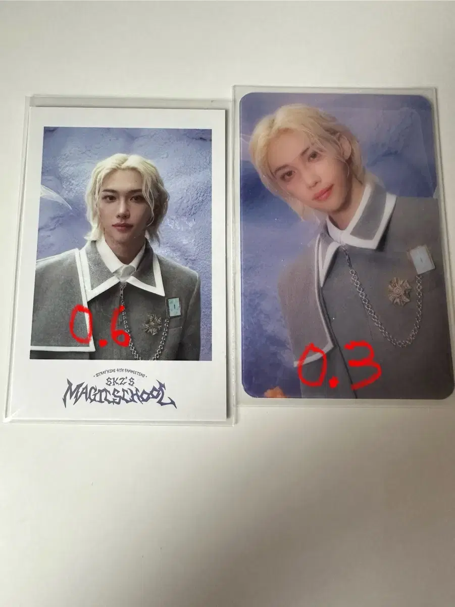 urgent!!) skzoo Magic School pop up felix Polaroid, clear photocard.