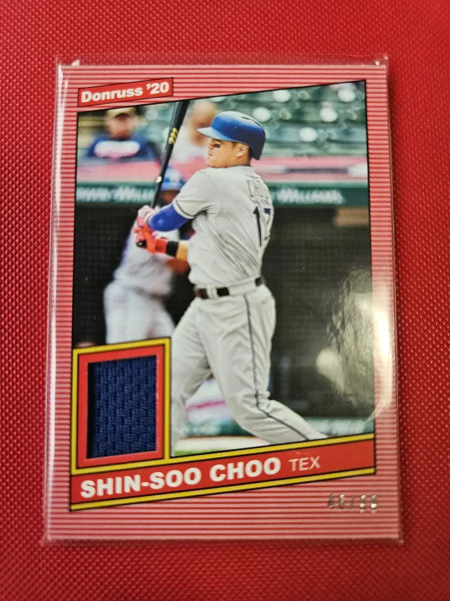 추신수 99장 한정 Panini Donruss 저지 카드