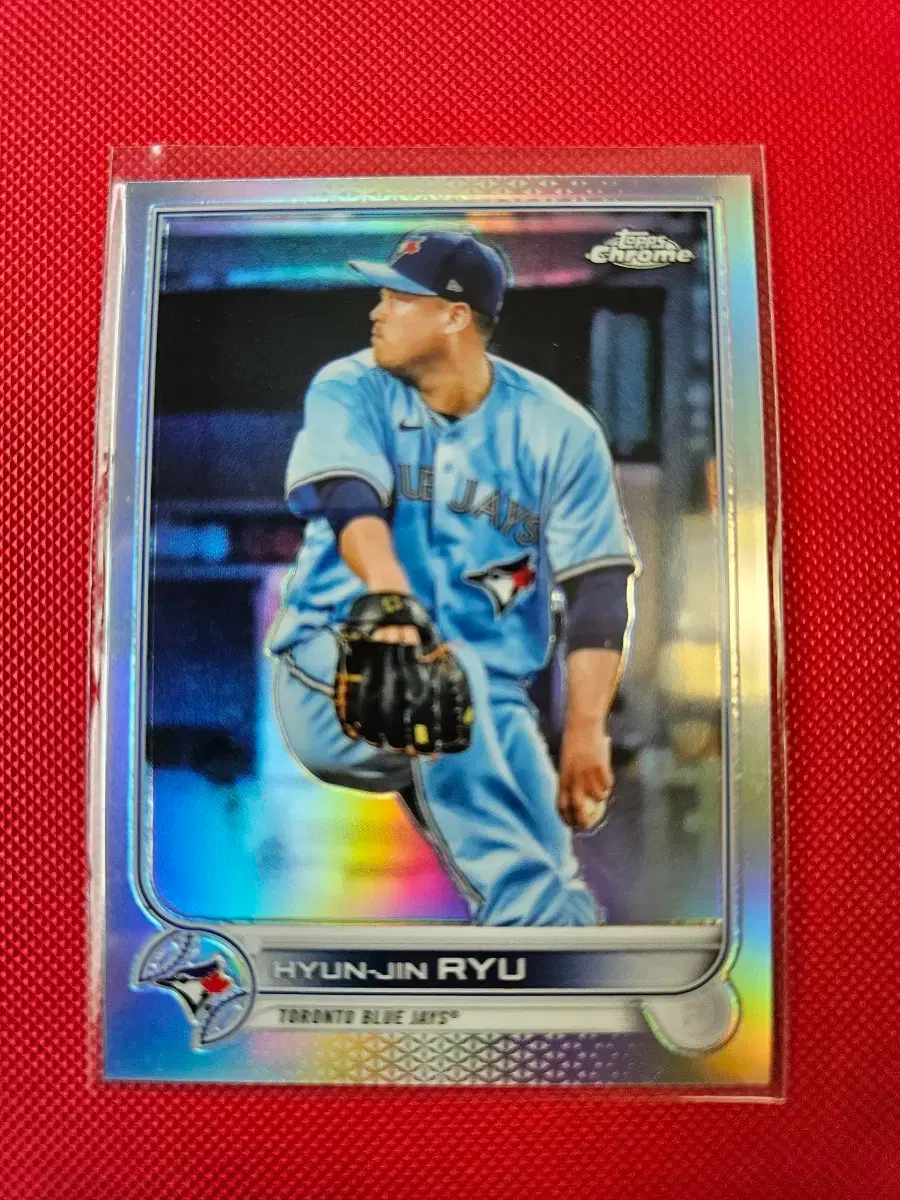 류현진 2022 Topps Chrome 리플렉터 카드