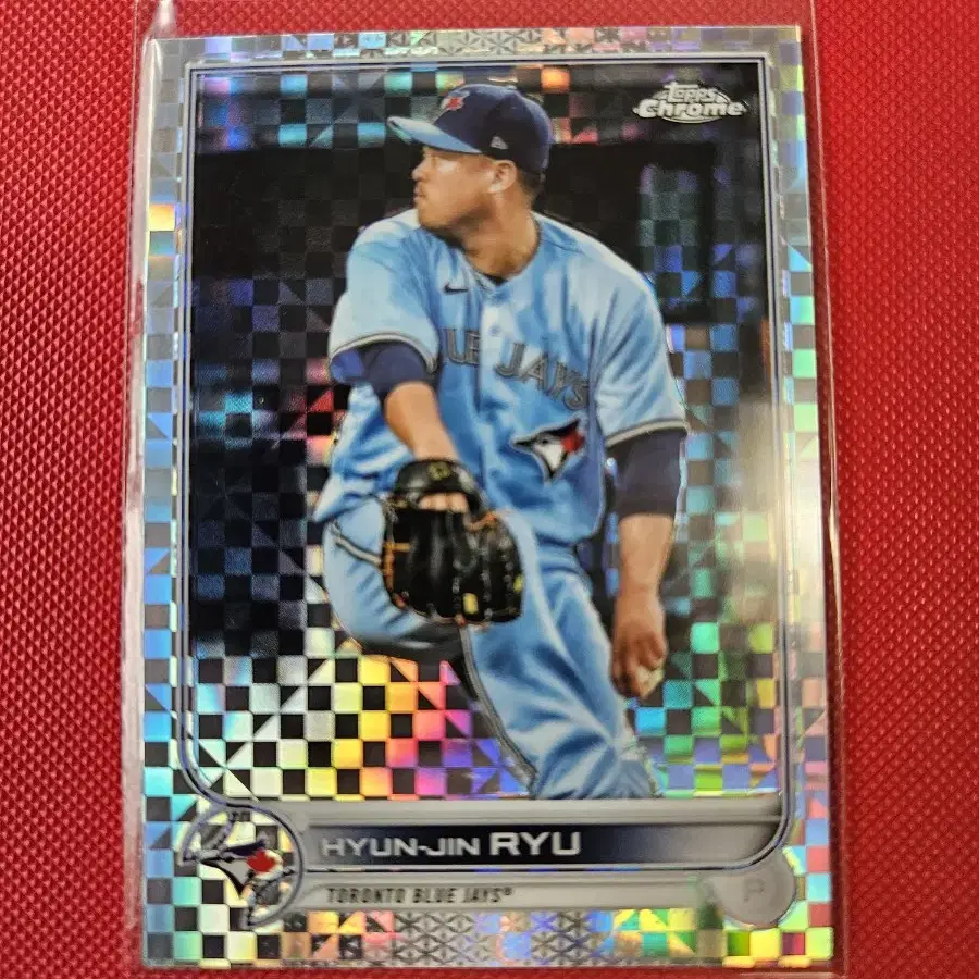 류현진 2022 Topps Chrome 엑스프렉터 카드