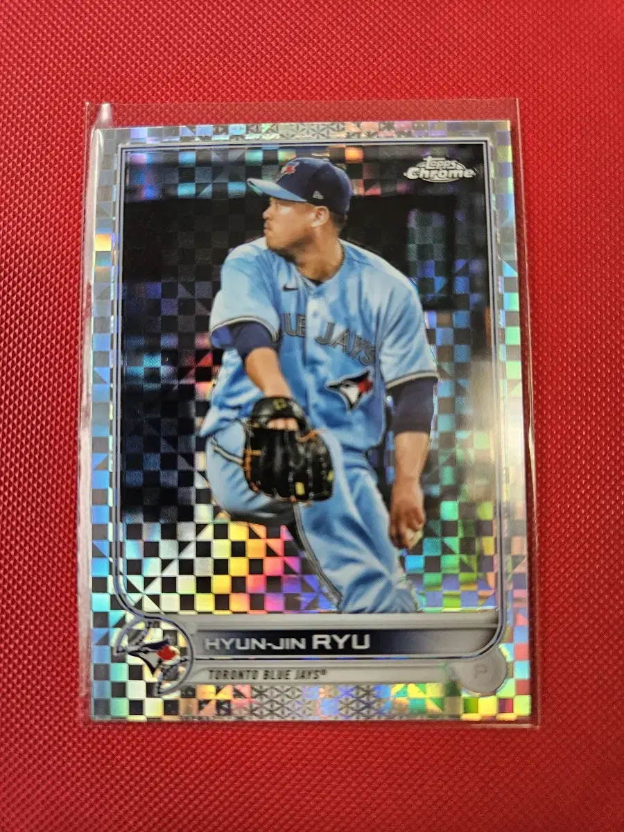 류현진 2022 Topps Chrome 엑스프렉터 카드