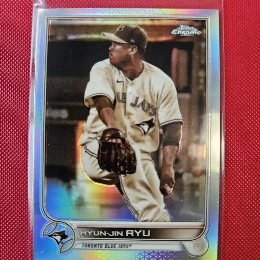 류현진 2022 Topps Chrome Sepia 리플렉터 카드