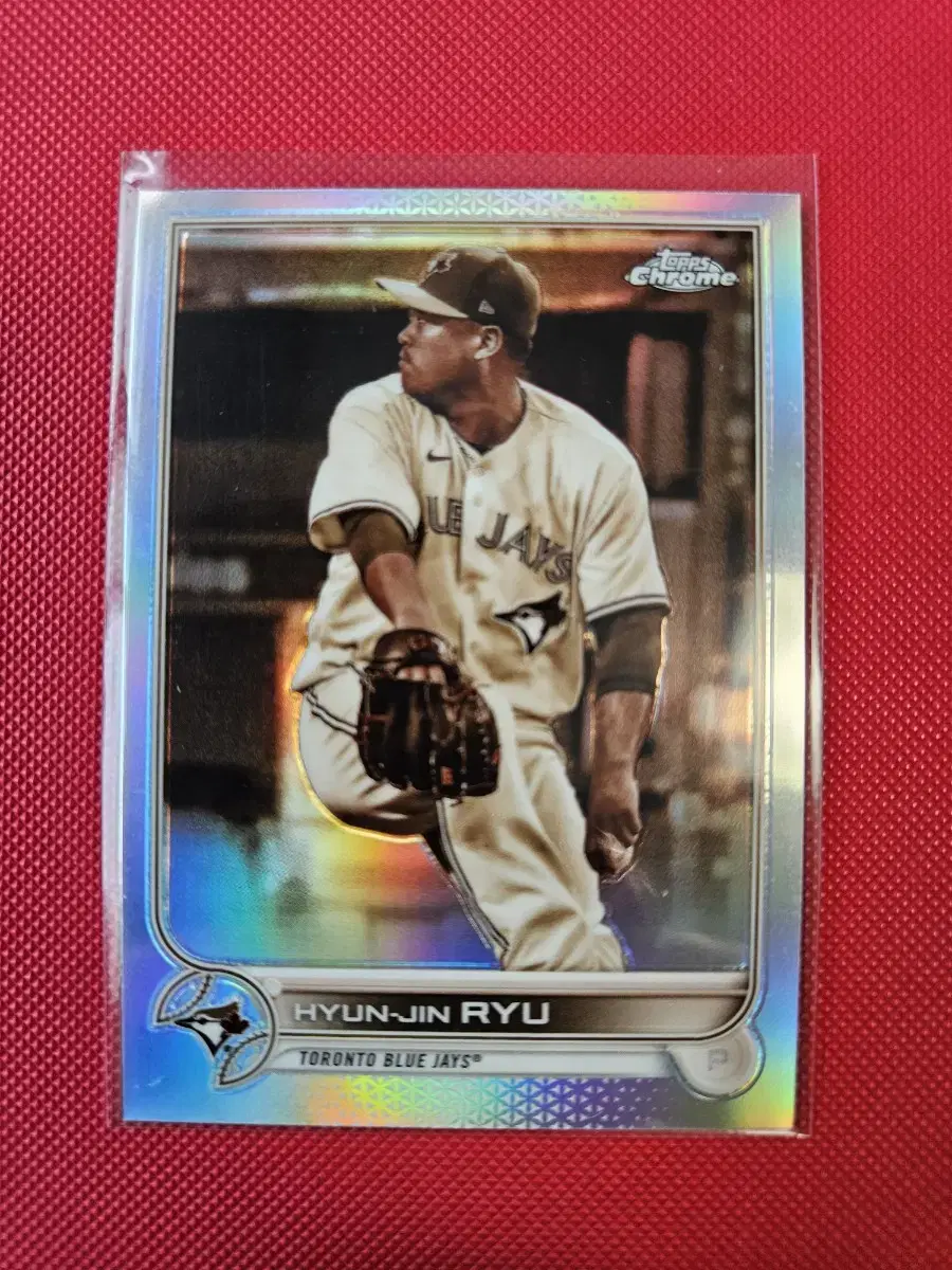 류현진 2022 Topps Chrome Sepia 리플렉터 카드