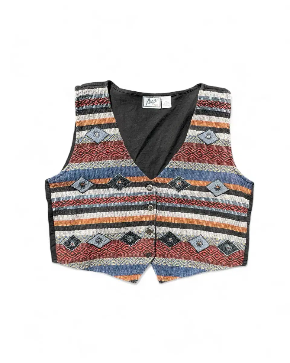 Vintage Aztec Pattern Ethnic Vest