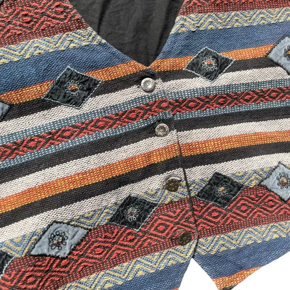 Vintage Aztec Pattern Ethnic Vest