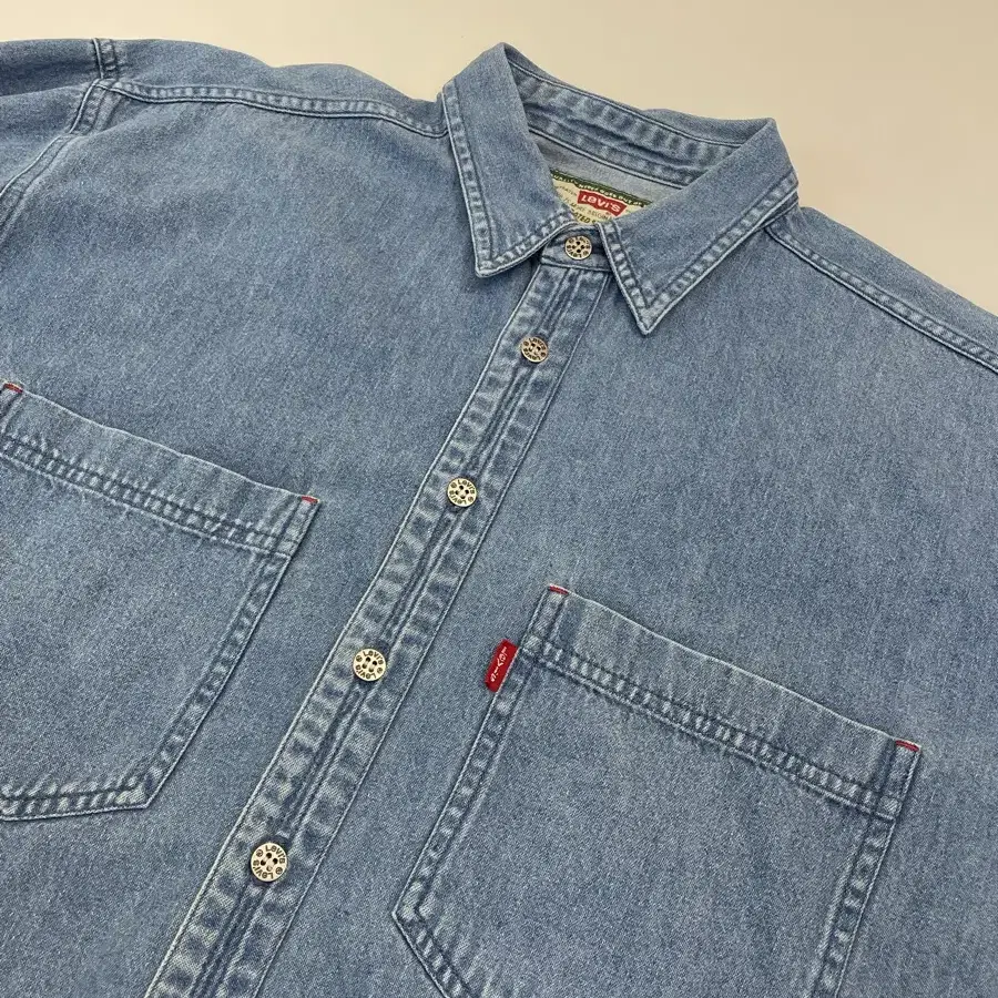 (M) 90s Levi's 리바이스 데님 셔츠