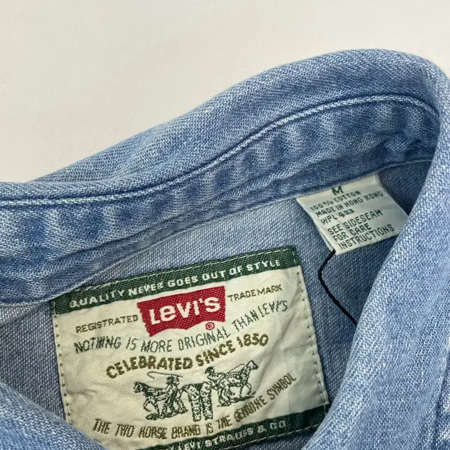 (M) 90s Levi's 리바이스 데님 셔츠