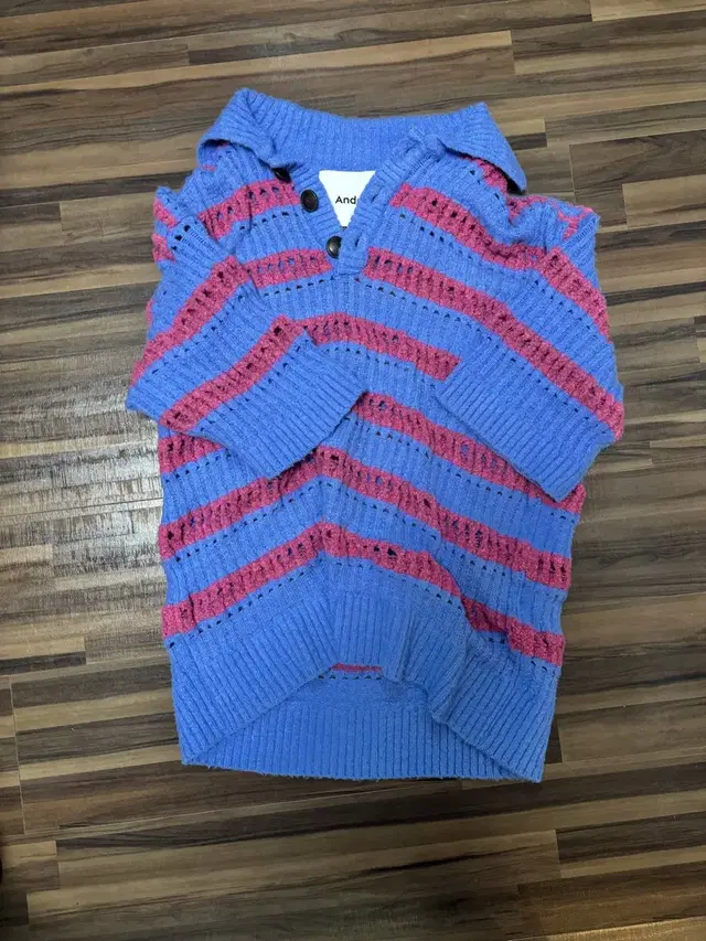 앤더슨벨 BUBBLE STRIPE SUMMER POLO