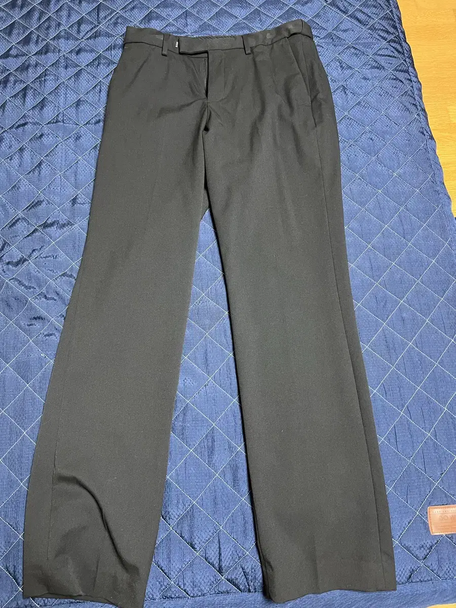 Semi Wide Hidden Banding Slacks [Black] 29